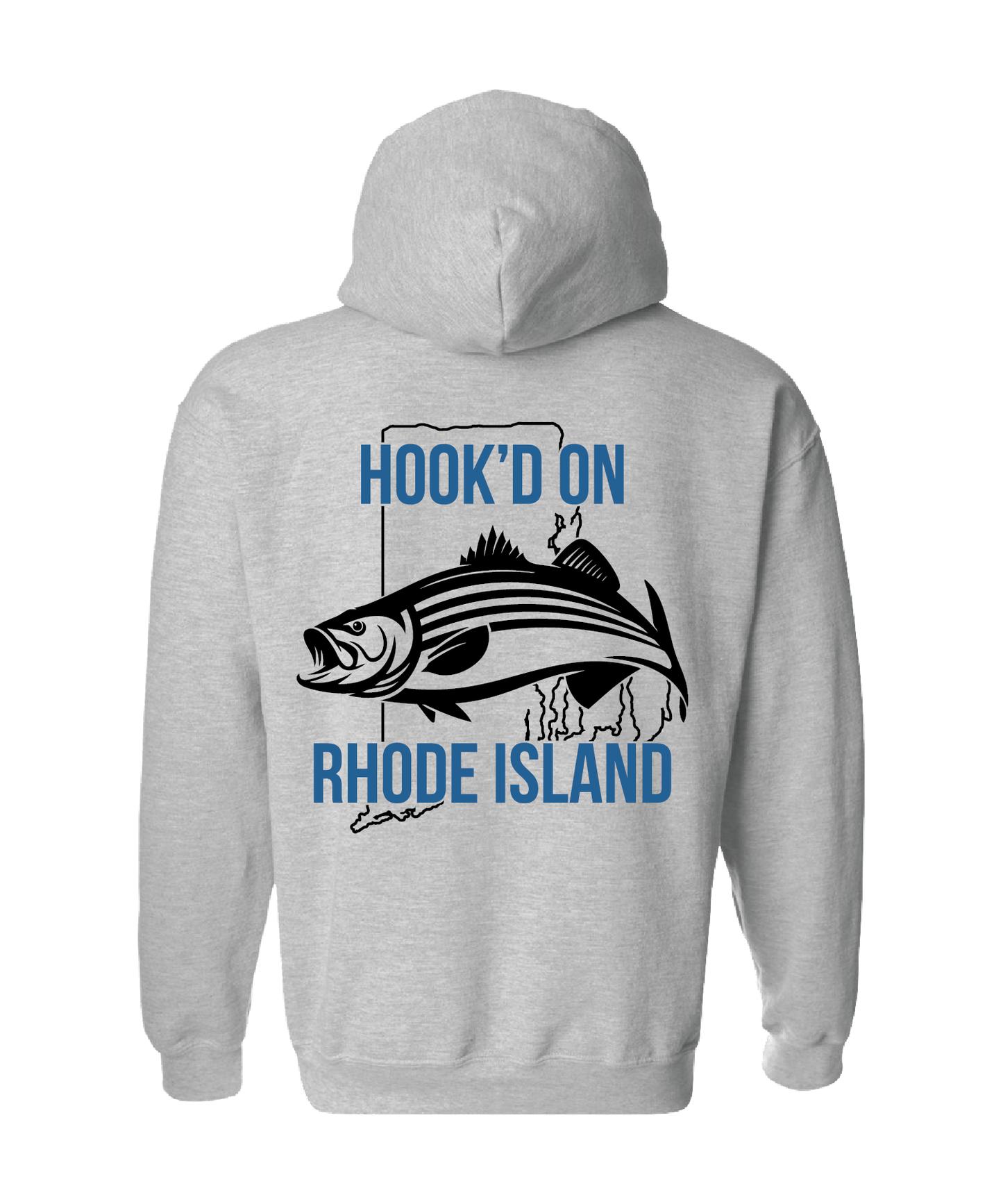 “Hook’d on RI / Striper” Hoodie (13,14)